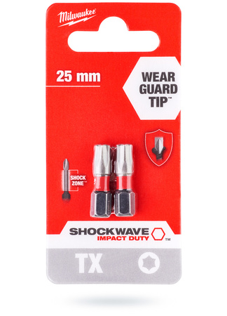 Milwaukee Bit Shockwave TX25x25mm 4932430879