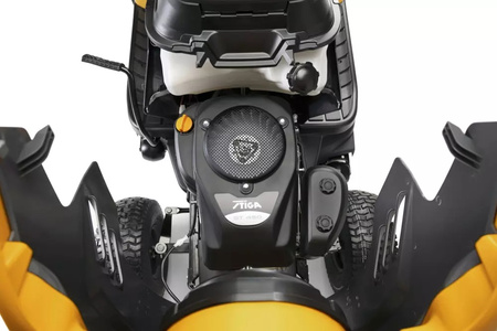 MOCNY TRAKTOREK STIGA ESTATE 384 ODŚNIEŻARKA 15KM ZESTAW PŁUG DO ŚNIEGU