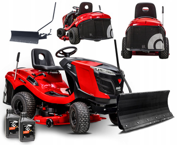 TRAKTOREK OGRODOWY AL-KO T15-93.3 HD-A NOWY MODEL + PŁUG DO ŚNIEGU