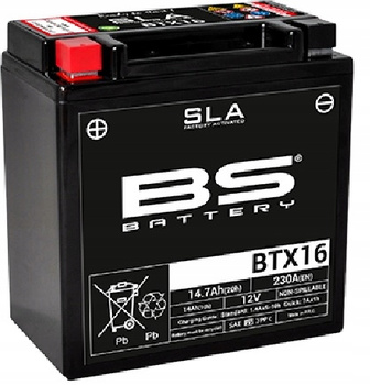 Akumulator 12 V, 14 Ah, SLA BS BTX16 - Baras